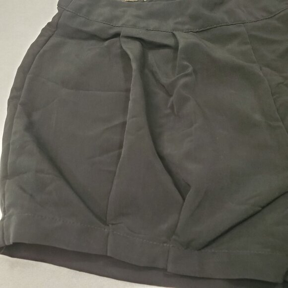 Endless Shorts Black Polyester Pleated Hem Women's 4 - Picture 8 of 16